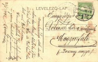 Pozsony, Pressburg, Bratislava; Hal tér, Zsinagóga / square, synagogue (enyhén gyűrőtt / slight crea...