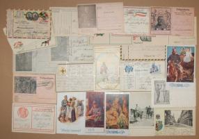 1914-1918 23db katonai tárgyú képeslap és tábori posta képes levelezőlap / 23 military postcards+illustrated field post cards