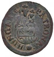 1707C-M Rézpoltura Cu "II. Rákóczi Ferenc" Kassa (2,77g) T:2- patina / 
Hungary 1707C-M P...