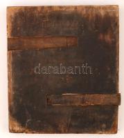 Ismeretlen ikon festő: Kalendárium (Június) ikon, tojás tempera, fa tábla, 30×27 cm