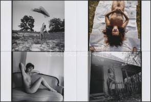 cca 1984 Szépek, csábítók, kedvesek, finoman erotikus fényképek, 13 db korabeli negatívról készült m...