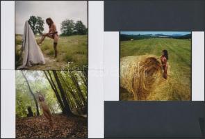 cca 1984 Szépek, csábítók, kedvesek, finoman erotikus fényképek, 13 db korabeli negatívról készült m...