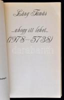 Láng Tamás: ...ahogy itt lehet...(1978-5738) Budapest, 1991,  Európa-Híd Alapítvány. Ragasztott papí...