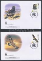 WWF: Sasok sor 4 db FDC-n WWF Eagles set 4 FDC