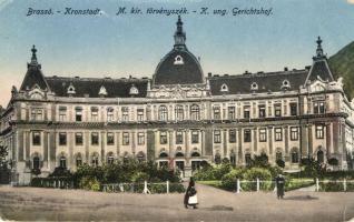 Brassó, Kronstadt, Brasov; Magyar királyi törvényszék, kiadja Grünfeld Vilmos / court (EK)