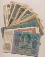 1912-1923. 43db-os vegyes Korona tétel 20f-1000K, "Romania Timbru Special" fekete felülbél...