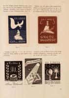 1954-55 Nordisk Exlibris Tidsskrift. Kobenhavn, sok eredeti beragasztott ex libris illusztrációval, ...