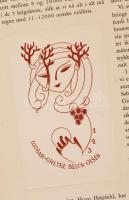 1951-53 Nordisk Exlibris Tidsskrift. Kobenhavn, sok eredeti beragasztott ex libris illusztrációval, ...