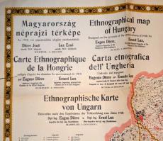 cca 1920 "Emlékezzetek és emlékeztessetek!-Trianon", Magyarország néprajzi térképe az 1910...