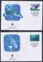 2006 WWF: Bálnák sor 4 db FDC-n Mi 2677-2680