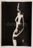 cca 1972 Jelzés nélküli, finoman erotikus fényképek, 3 db vintage aktfotó, 40x30 cm / 3 erotic photos, 40x30 cm