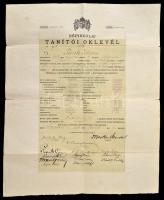 1926 Népiskolai tanítói oklevél