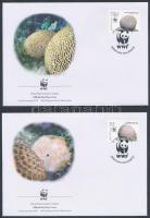 WWF Corals set 4 FDC WWF: Korallok sor 4 db FDC-n