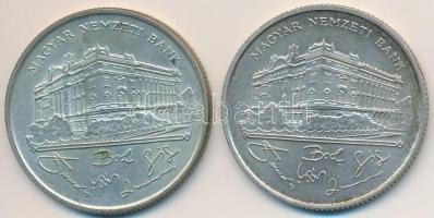 1993. 200Ft Ag "MNB" (2x) T:2,2-