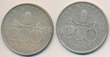 1994. 200Ft Ag "Deák" (2x) T:2,2-