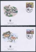 WWF Blue sheep 4 FDC WWF kék juh sor 4 db FDC-n