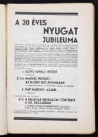 Babits Mihály-Gellért Mihály (szerk.): Nyugat 1936 december. XXIX. évf. 12 sz. Budapest, 1936, Nyuga...