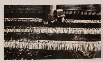 cca 1968 Kalocsai Rudolf: Vízhűtés, feliratozott vintage fotóművészeti alkotás, 23x40 cm