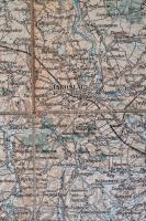 Przemsyl térkép. 1910. 1:200.000. Vászonra kasírozott papír. 38x58 cm