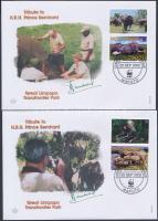 WWF African Elephant set on 4 FDC WWF Afrikai elefánt sor 4 db FDC-n