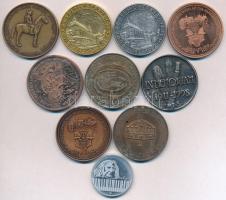 10db-os vegyes magyar emlékérem tétel, közte Kelemen Kristóf (1922-) 1987. "MÉE / Erzsébet kirá...