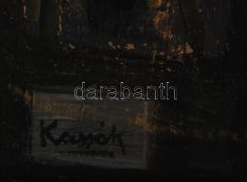 Kassák jelzéssel: Törések. Olaj, fa tábla, 65×46 cm