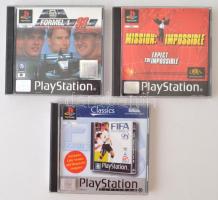 Play Station 3 db lemez(FIFA, Forma1, Mission Impossible)