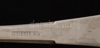 Ezüst (Ag.) tortalapát, jelzett, h:27,5 cm, nettó:125 g