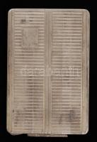 Ezüst (Ag.) névjegykártyatartó, jelzett,  7,5×5 cm, nettó: 60 g