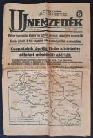 1941 Az Új Nemzedék XXIII. évfolyamának 84. száma, címlapon háborús hírekkel, 6p