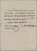 1944-1945 II. világháborús okmányok és fotók, igazolás, a harcok utáni első  távirat
