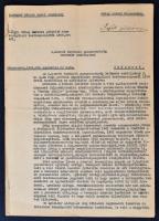 1945 Gévay József (1890-?) ezredes, a 2. magyar híradóépítő zászlóalj parancsnokának jelentése jelen...