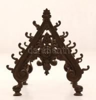 Régi asztali irattartó, festett fém, 13×10 cm