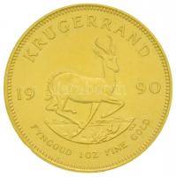 Dél-Afrika 1990. 1K Au "Paul Kruger" (34.01g/0.917) T:1- / South Africa 1990. 1 Krugerrand...