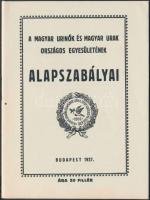 1927. Magyar Urinők és Magyar Urak Országos Egyesületének Alapszabályai. Bp., MÁV nyomda 16p.