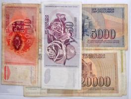 73db-os tartalmas, vegyes bankjegy gyűjtemény kék színű "NUMIS" berakóban, túlnyomórészt j...