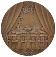 Beck Ötvös Fülöp (1873-1945) 1931. "Gyulai Pál" Br emlékérem. "GYULAI PÁL / A GYULAI-...