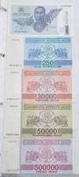 ~220db-os vegyes eurázsiai országok bankjegy gyűjteménye, közte litván, kazah, grúz, üzbég bankjegye...