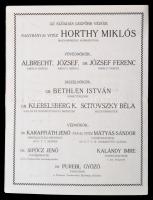 1928 Újpest. Meghívó és műsorplakát a Levente intézményt bemutató díszelőadásra. 55x25 cm