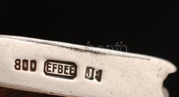 Ezüst(Ag) gyufagyújtó, jelzett, br: 23,4 g