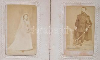cca 1860 Fotótörténeti érdekesség, nagyrészt kassai (néhány bécsi és budapesti) illetőségű nemesek, ...