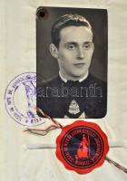 1910-53 Vegyes okmányok: leckekönyvek, bizonyítványok, értesítők, 8db, különböző méretben és minőség...