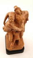 Kisfaludi Stróbl Zsigmond (1884-1975): Haldokló Hungária        (Észak).Terrakotta, sérült kézfej, j...