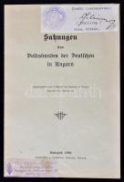 1939 Satzungen des Volksbundes der Deutschen in Ungarn. Budapest. / A Magyarországi Németek Szövetségének alapszabályzata