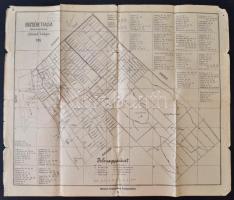 1914 Erzsébetfalva átnézeti térképe 40x26 cm