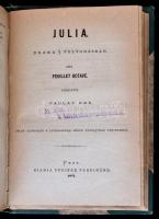 A nemzeti színház könyvtára I. 10 db. színdarab egybekötve. Szerzők: Szigligeti Edfe, Augier Emil, G...