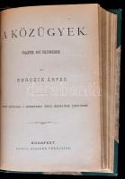 A nemzeti színház könyvtára I. 10 db. színdarab egybekötve. Szerzők: Szigligeti Edfe, Augier Emil, G...