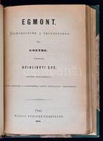 A nemzeti színház könyvtára I. 10 db. színdarab egybekötve. Szerzők: Szigligeti Edfe, Augier Emil, G...