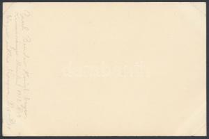 Paul Bender (1875-1947) operaénekes aláírása papírlapon