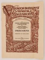 1930 Virágos Budapest, virágos Magyarország - a tavaszi virágkiállítás és virágvásár emlékalbuma. Szerk: Darvas Ferenc 12p. képekkel